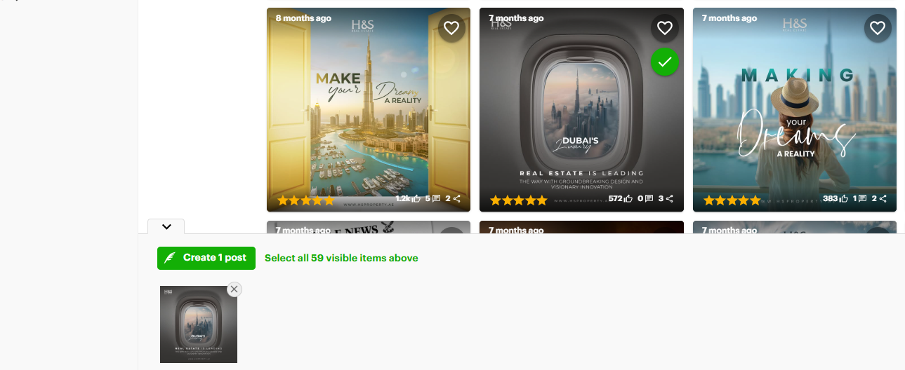 Add curated content to composer post planner