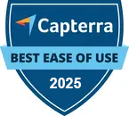 Capterra Best Ease of Use Badge