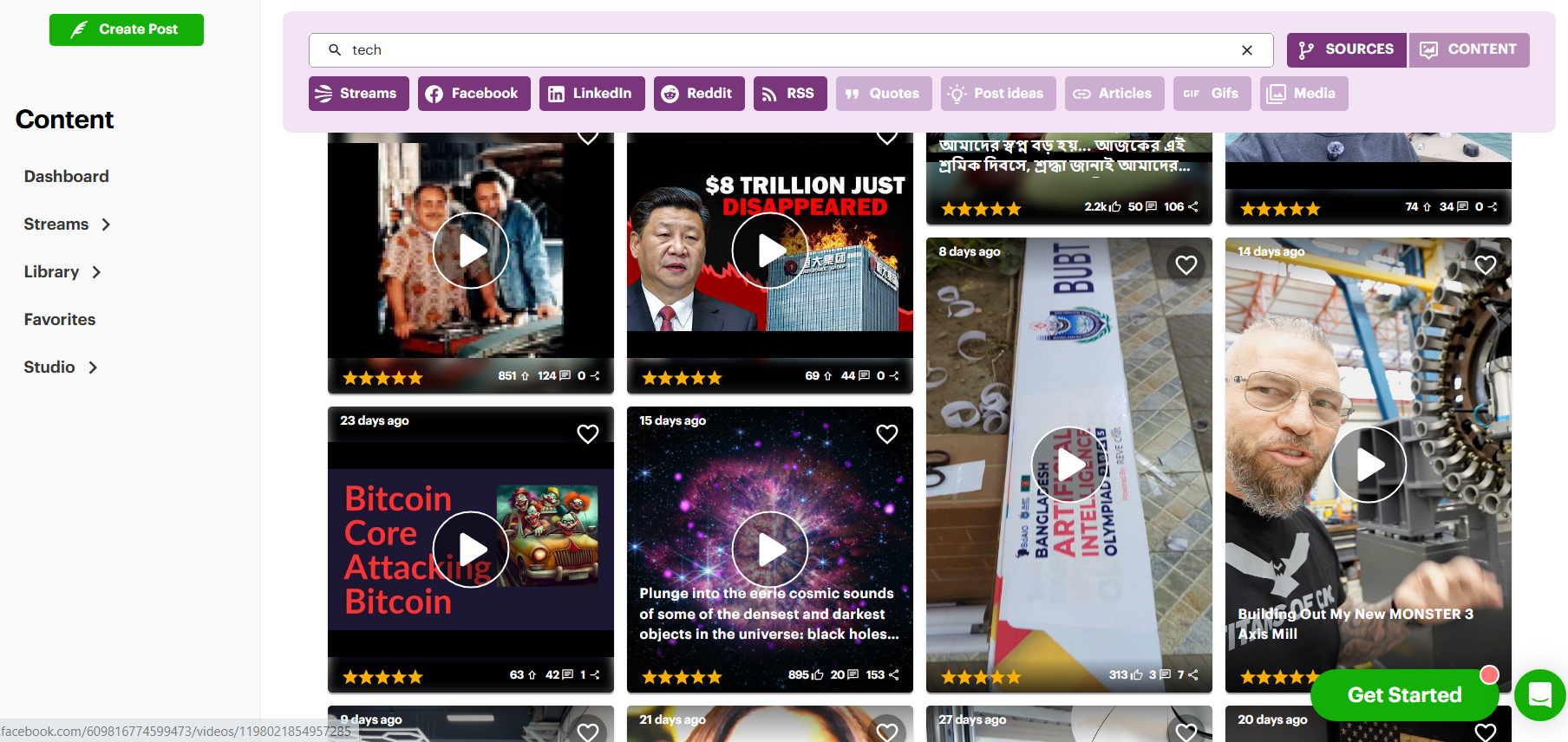 Content tab
