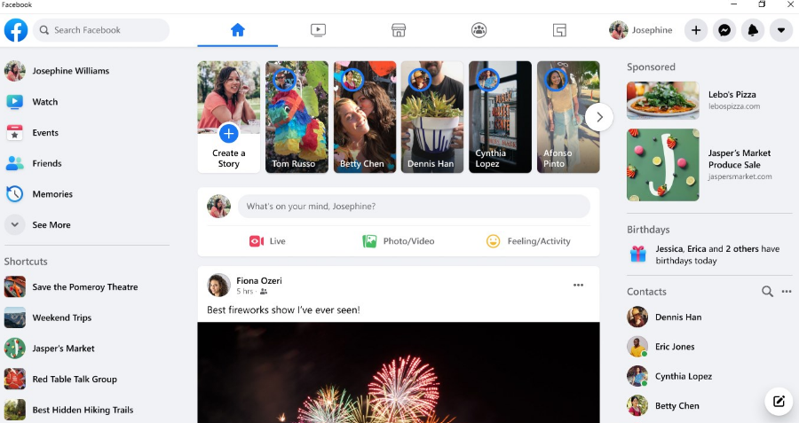 Facebook Stories