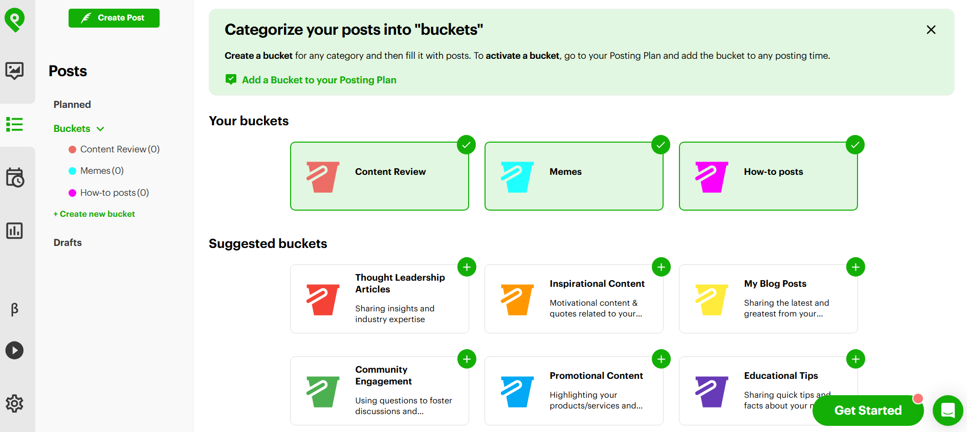 Create and customize your automatic posting plan