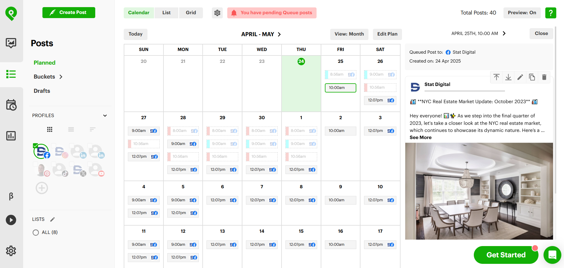 Posting Plan Post Planner