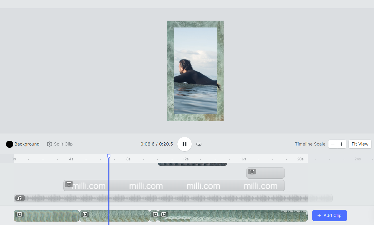 Reels editor