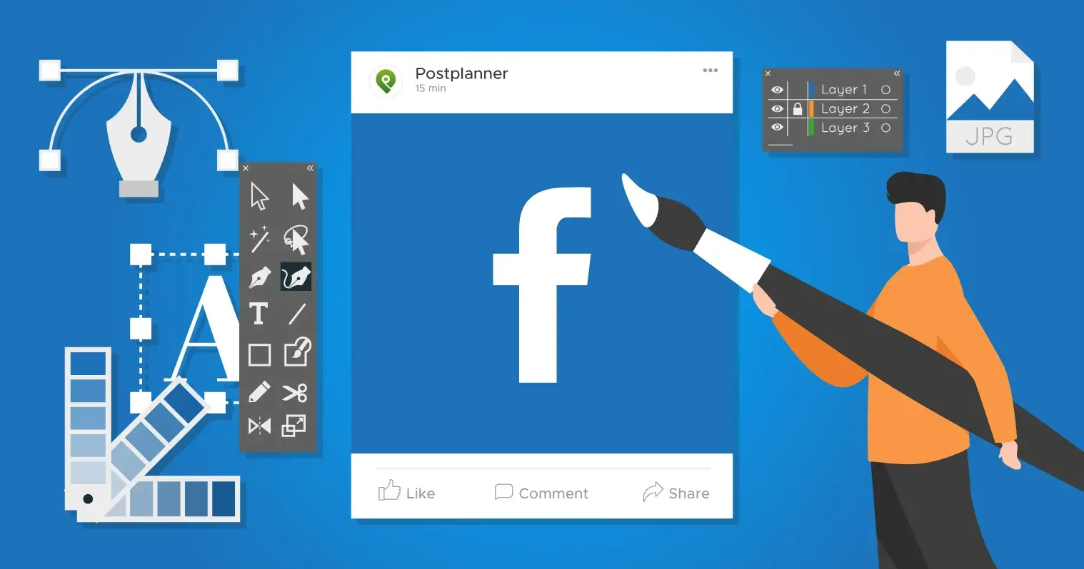 how to create and design facebook posts